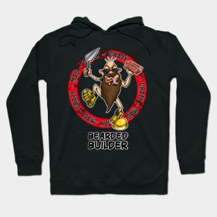 Funny Bearded Builder Design Hoodie